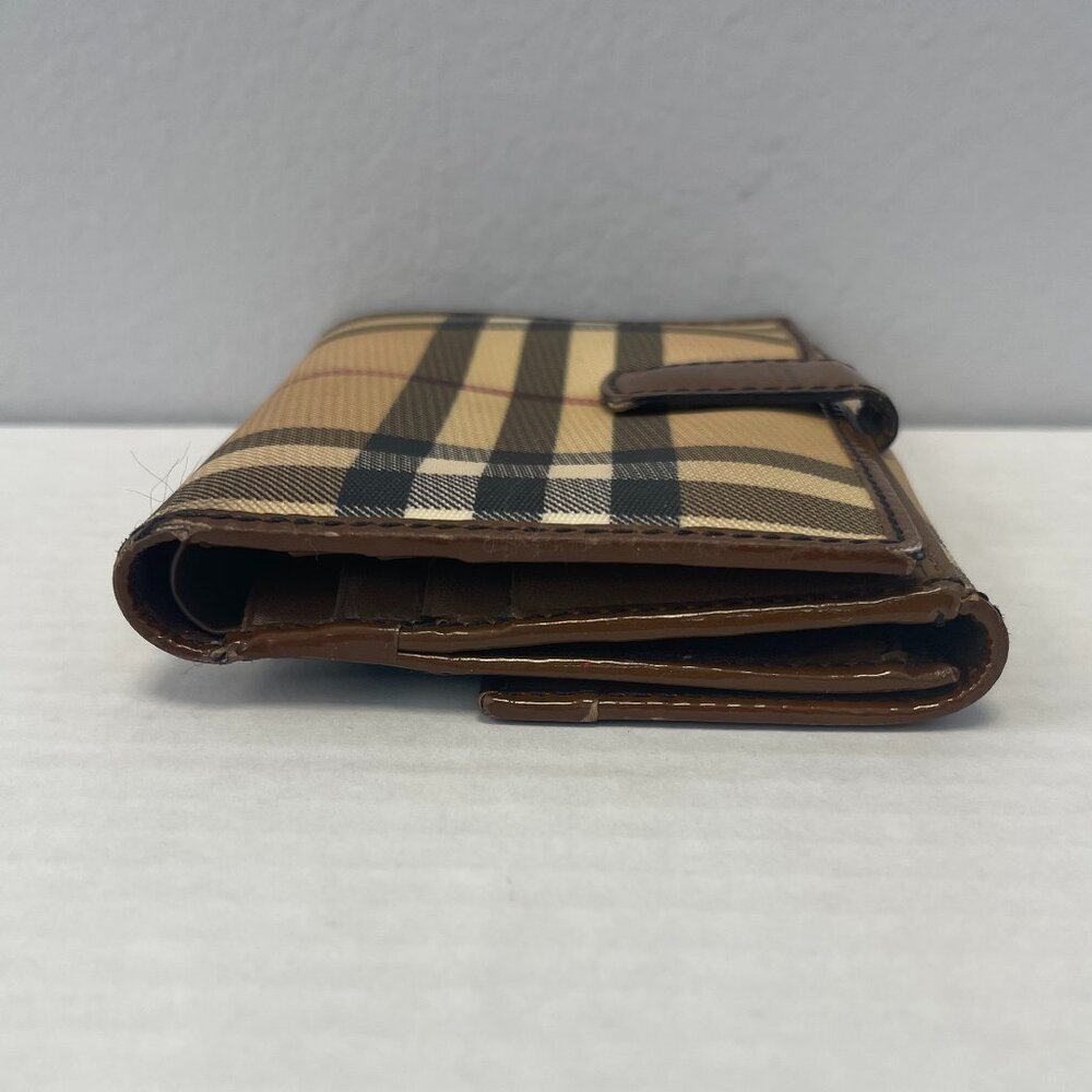 Burberry Nova Check Coated Canvas and Leather Compact Wallet - Preowned - Picture 3 of 15